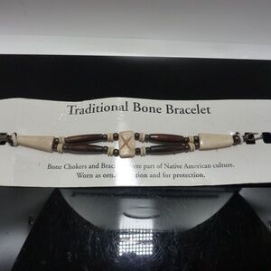 HANDCRAFTED TRADITIONAL BONE BRACELET CHOKERS ORNAMENT PROTECTION
